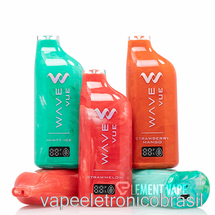 Vape Eletrônico Wave Vue 10000 Descartável Azul Razz Ice